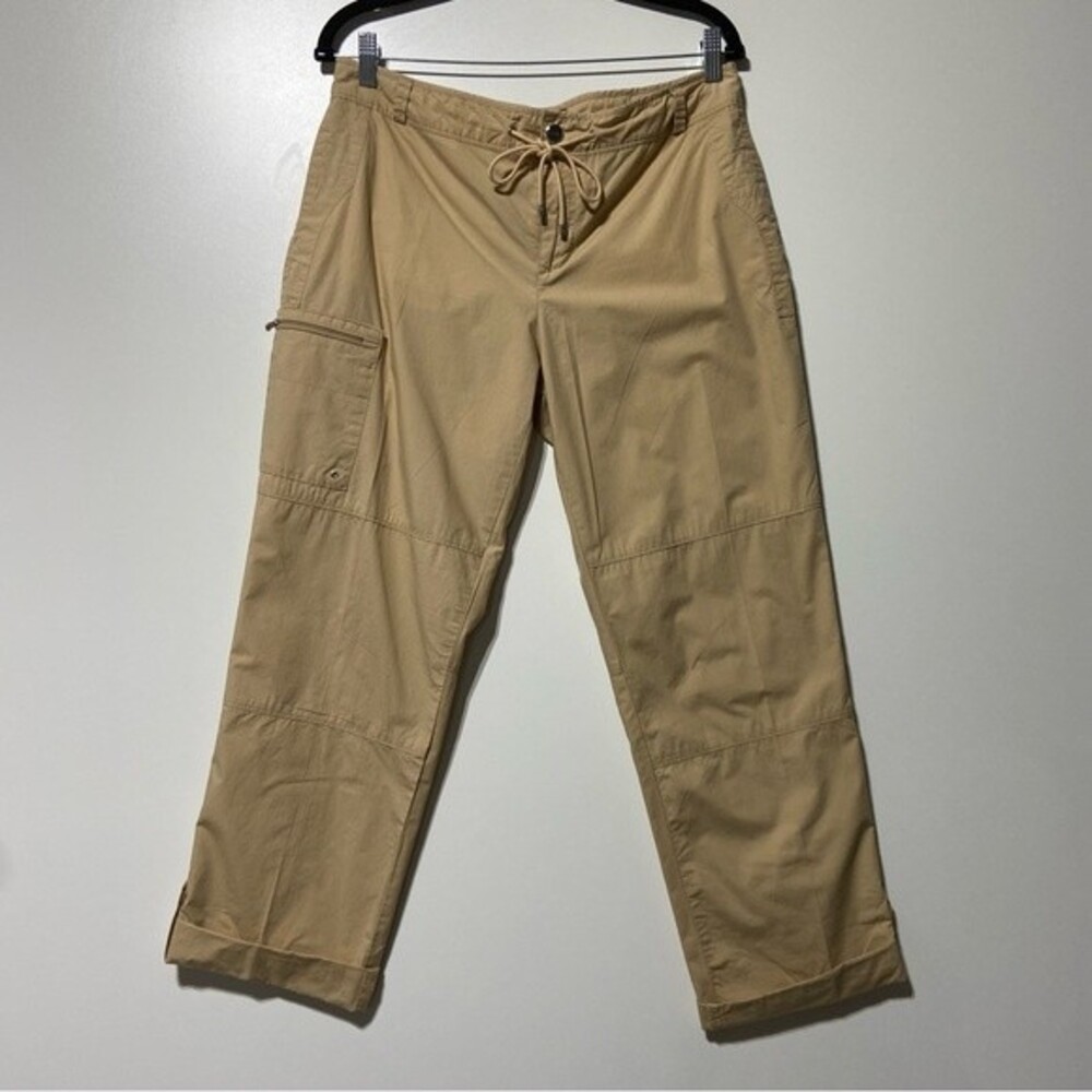 Lauren Ralph Utility Cargo Drawstring Waist Straight Leg Loose Fit Pants Size 10